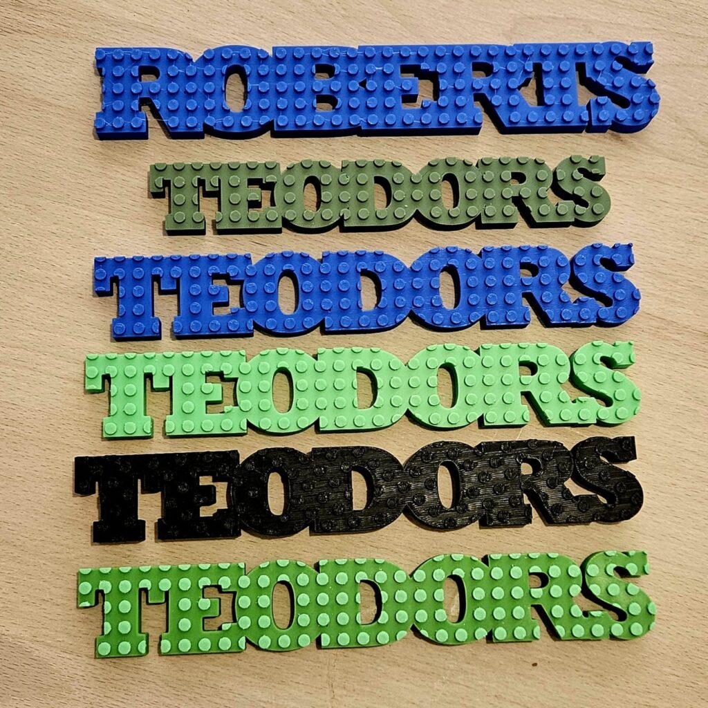 Customizable Name compatible with lego